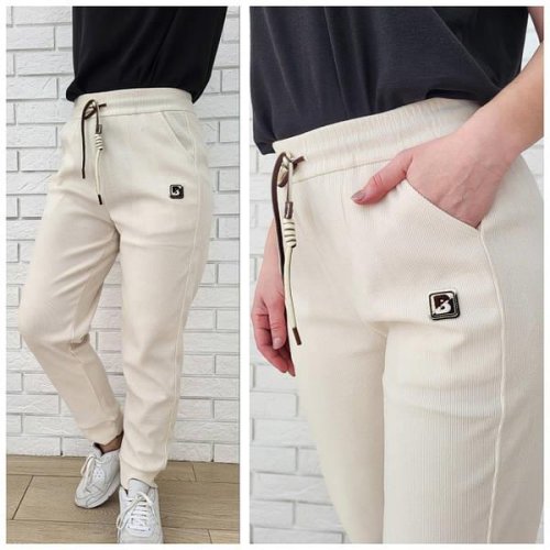 Штаны спорт Sport style (4XL-6XL) BDX677-4 beige (зима) Sport style BDX677-4 beige