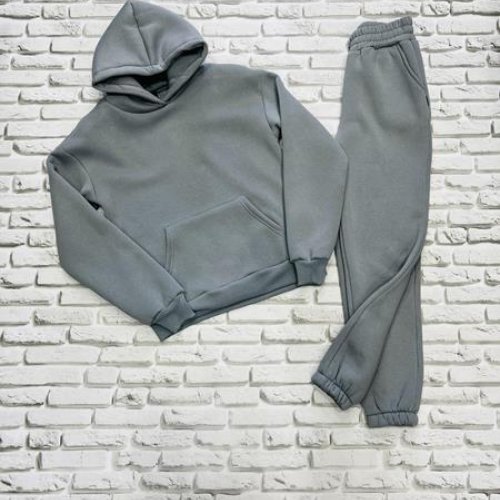 Костюм спорт Yulichka (S-L) F27-100 grey (зима) Yulichka F27-100 grey