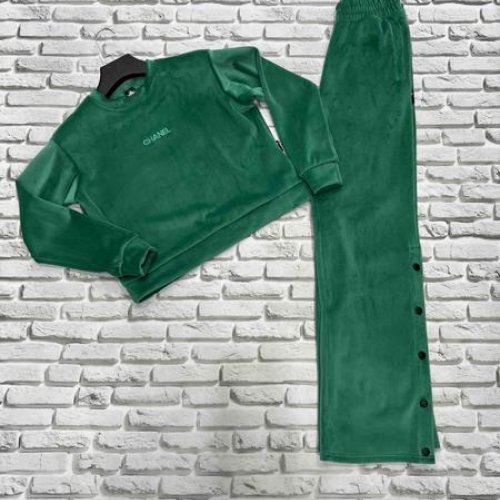 Костюм спорт Yulichka (S-L) F30-101C green (деми) Yulichka F30-101C green