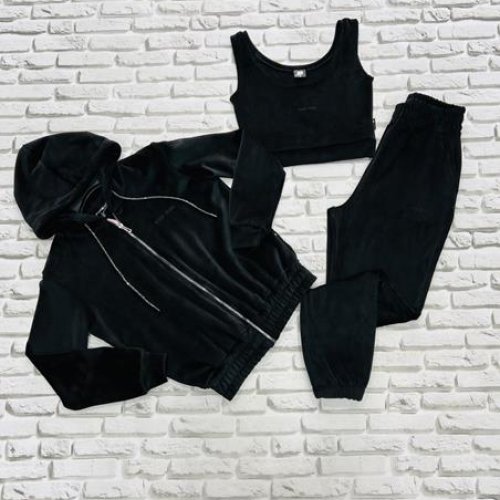 Костюм спорт Yulichka (S-L) F30-109L black (деми) Yulichka F30-109L black