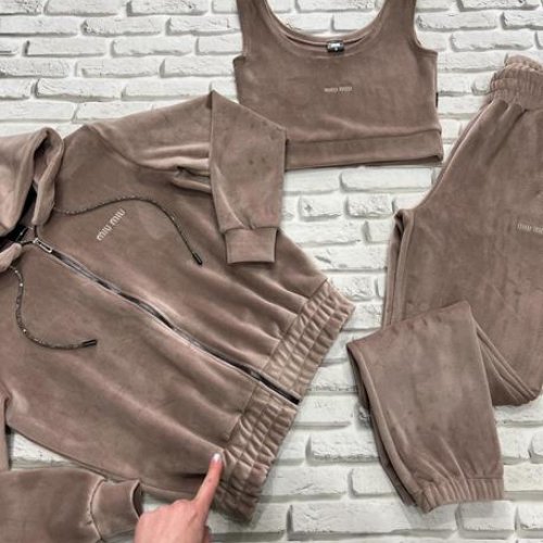 Костюм спорт Yulichka (S-L) F30-109L brown (деми) Yulichka F30-109L brown
