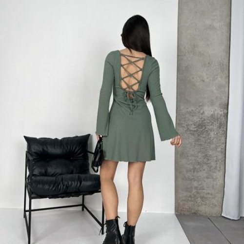 Платье Arina (42-48) 3057 green (деми) Arina 3057 green