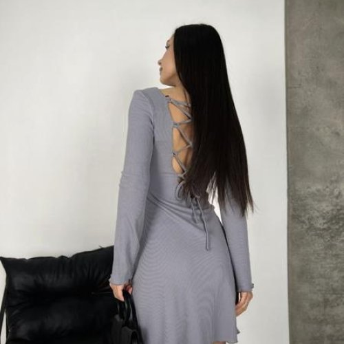 Платье Arina (42-48) 3057 grey (деми) Arina 3057 grey