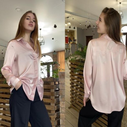 Блузка H&S (S-L) 502 beige (деми) H&S 502 beige