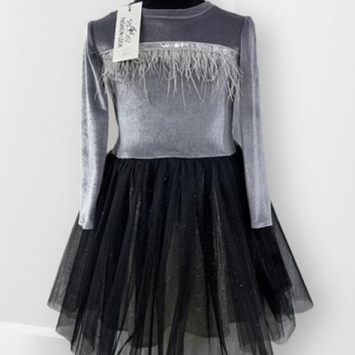 Платье iBamBino (104-116) IB70 silver-black (деми) iBamBino IB70 silver-black
