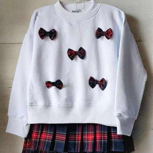 Свитер iBamBino (110-134) IB77 white-navy (деми) iBamBino IB77 white-navy