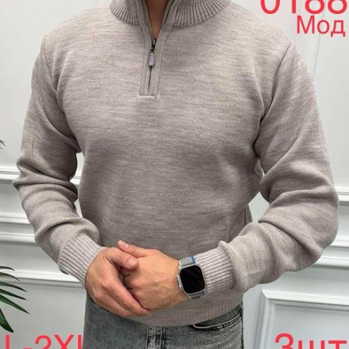 Свитер Надийка (L-2XL) 0188 beige (зима) Надийка 0188 beige