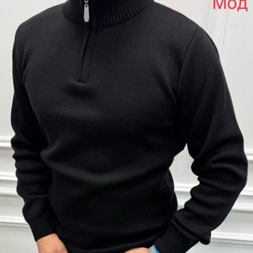Свитер Надийка (L-2XL) 0188 black (зима) Надийка 0188 black