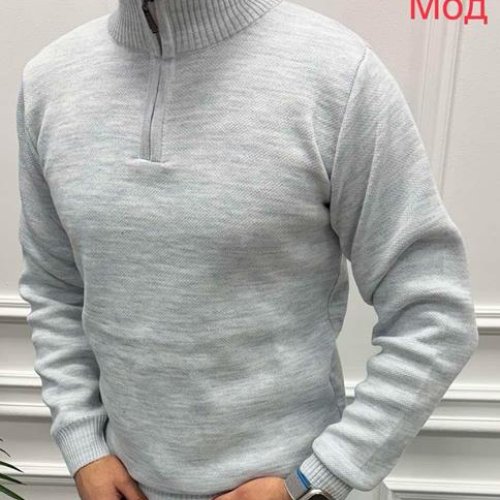 Свитер Надийка (L-2XL) 0188 l.grey (зима) Надийка 0188 l.grey
