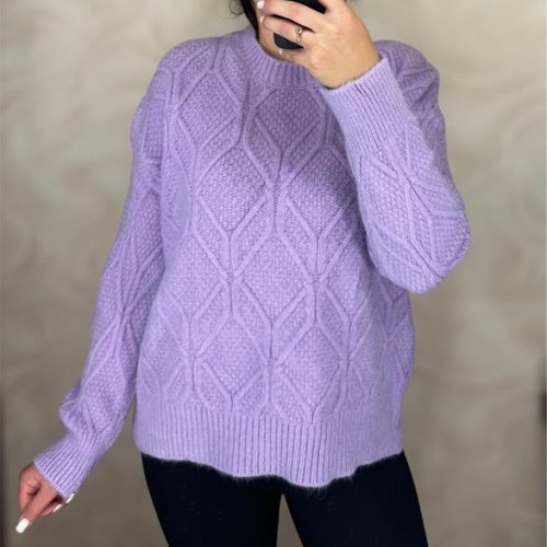 Свитер Ekvato (46-50) 26405-1 lilac (зима) Ekvato 26405-1 lilac