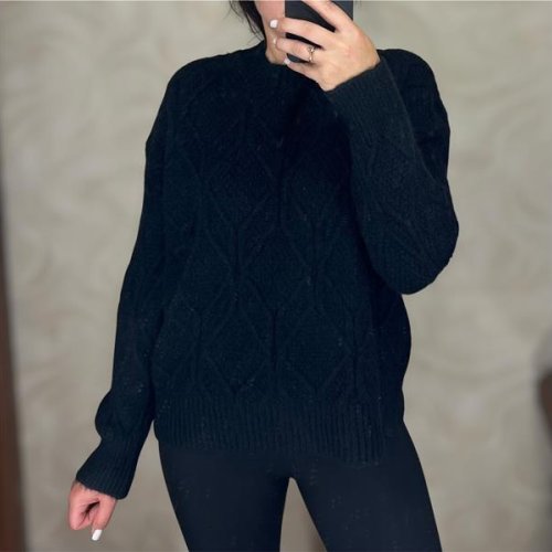 Свитер Ekvato (46-50) 26405 black (зима) Ekvato 26405 black