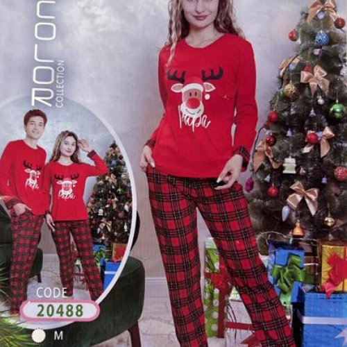 Пижама Fili Wear (M-2XL) 20488 red (деми) Fili Wear 20488 red