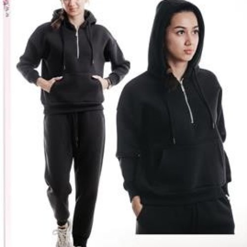 Костюм спорт Samo (48-56) W45046N black (зима) Samo W45046N black