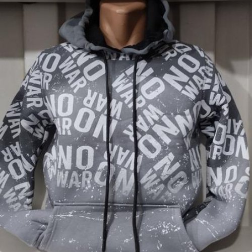 Худи Panda (S-2XL) 1519 grey (зима) Panda 1519 grey