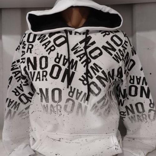 Худи Panda (S-2XL) 1520 white (зима) Panda 1520 white