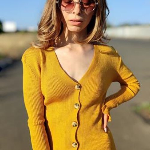 Кофта Global (42-48) 1063 yellow (деми) Global 1063 yellow