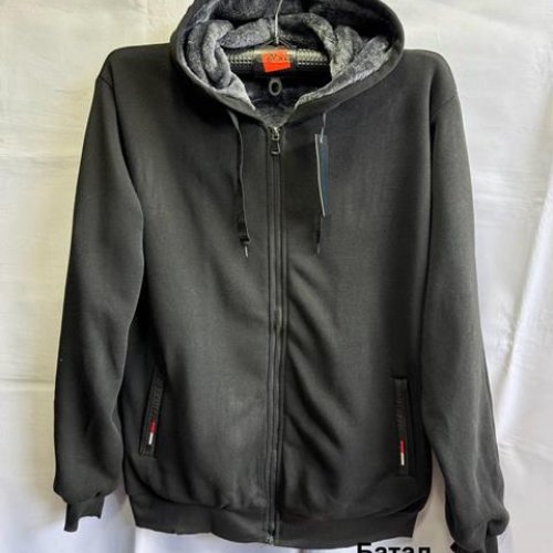 Кофта спорт Minh (3XL-7XL) MH803 black (зима) Minh MH803 black