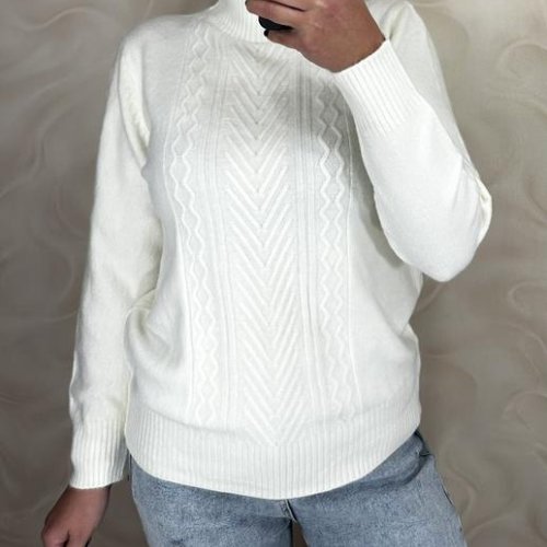 Свитер LeVisha (46-50) 24038 white (зима) LeVisha 24038 white