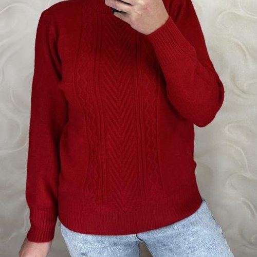 Свитер LeVisha (46-50) 24038 wine (зима) LeVisha 24038 wine