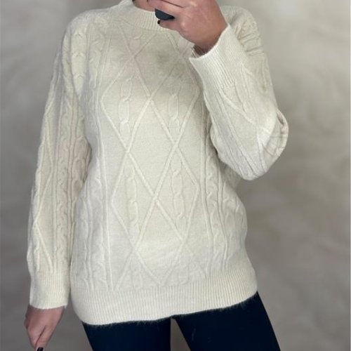 Свитер LeVisha (46-54) 24025 beige (зима) LeVisha 24025 beige