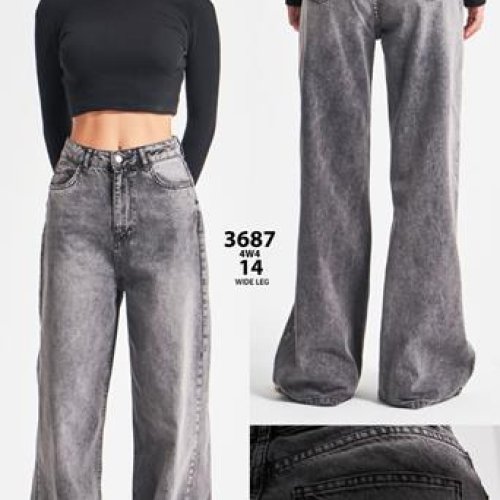 Джинсы Jeans Style (34-42) 3687-4W grey (деми) Jeans Style 3687-4W grey