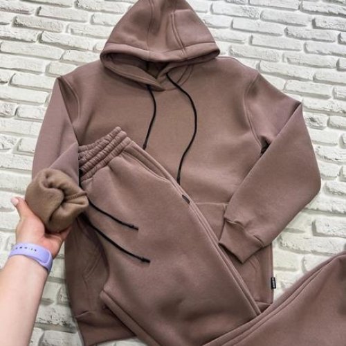 Костюм спорт Yulichka (M-3XL) 1002BZ brown (зима) Yulichka 1002BZ brown