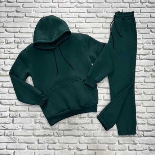 Костюм спорт Yulichka (M-3XL) 1002BZ green (зима) Yulichka 1002BZ green