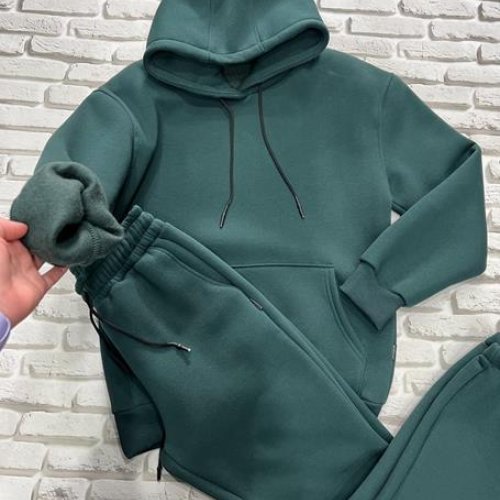Костюм спорт Yulichka (M-3XL) 1002BZ green (зима) Yulichka 1002BZ green
