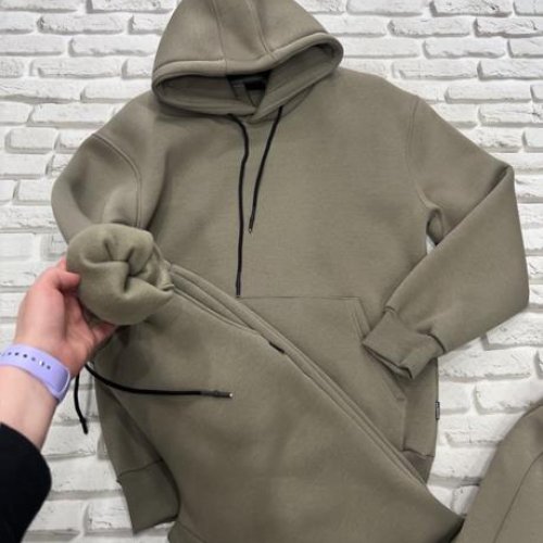 Костюм спорт Yulichka (M-3XL) 1002BZ khaki (зима) Yulichka 1002BZ khaki