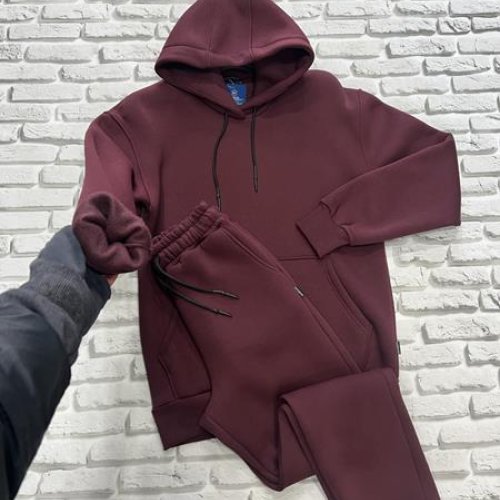 Костюм спорт Yulichka (M-3XL) 1002BZ wine (зима) Yulichka 1002BZ wine