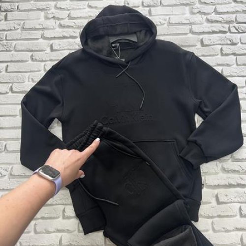 Костюм спорт Yulichka (M-3XL) 1115CK black (зима) Yulichka 1115CK black