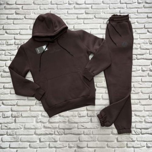 Костюм спорт Yulichka (M-3XL) 3777SI brown (зима) Yulichka 3777SI brown