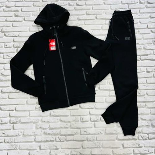 Костюм спорт Yulichka (M-3XL) F3008NF black (зима) Yulichka F3008NF black