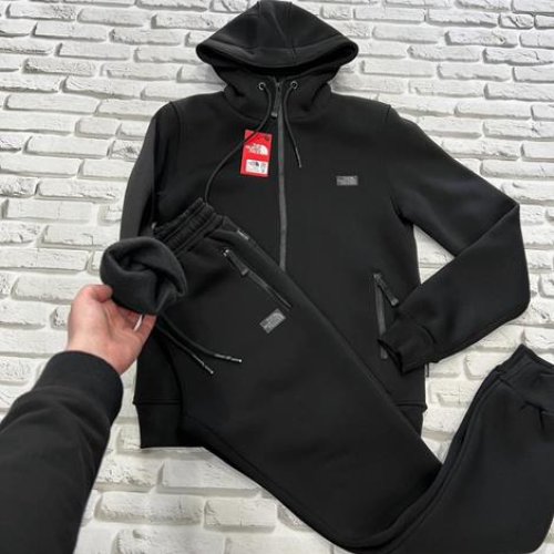 Костюм спорт Yulichka (M-3XL) F3008NF black (зима) Yulichka F3008NF black