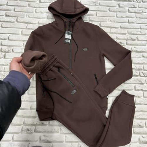 Костюм спорт Yulichka (M-3XL) F3008NF brown (зима) Yulichka F3008NF brown