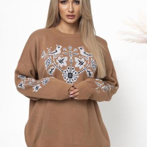 Свитер Global (42-48) 1086 brown (зима) Global 1086 brown