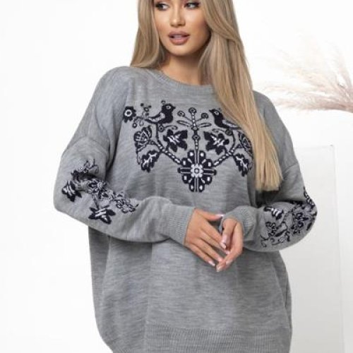 Свитер Global (42-48) 1089 grey (зима) Global 1089 grey