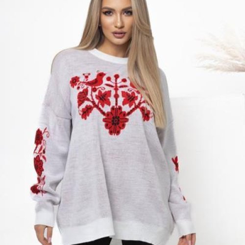 Свитер Global (42-48) 1091 white (зима) Global 1091 white