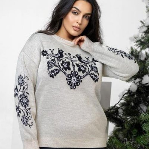 Свитер Global (50-58) 1097 beige (зима) Global 1097 beige