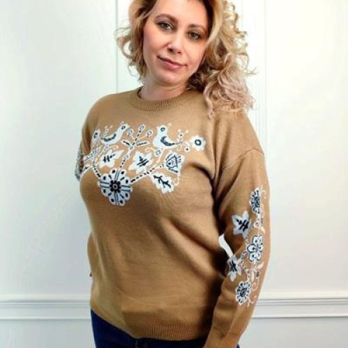 Свитер Global (60-64) 1104 brown (зима) Global 1104 brown
