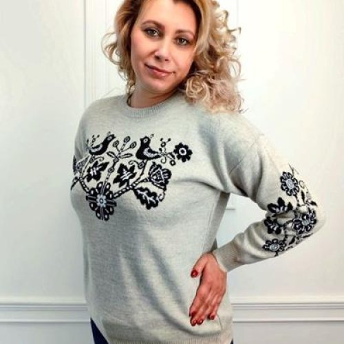 Свитер Global (60-64) 1108 grey (зима) Global 1108 grey