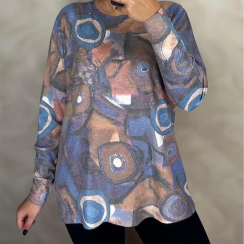 Свитер Shipi (48-54) 25211 grey-blue (зима) Shipi 25211 grey-blue