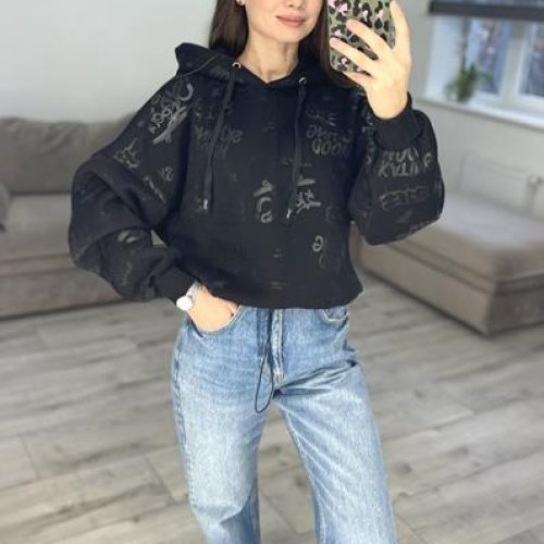 Худи S.Style (42-48) 300 black (зима) S.Style 300 black
