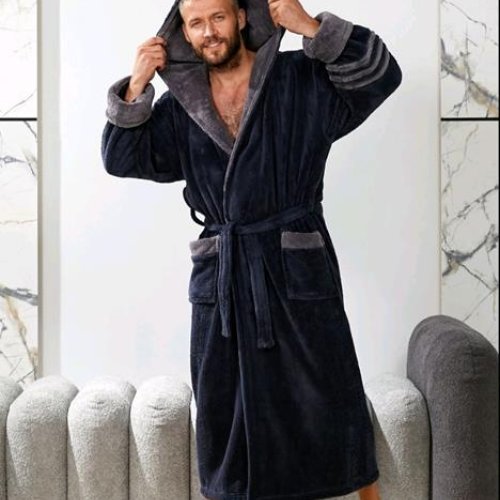 Халат Romeo life (50-60) RL347 navy (зима) Romeo life RL347 navy