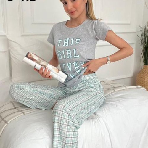 Пижама Fili Wear (S-2XL) N60030 grey (лето) Fili Wear N60030 grey