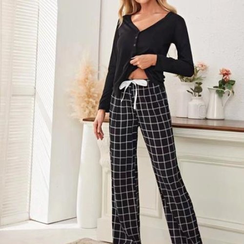 Пижама Fili Wear (S-2XL) W600007 black (деми) Fili Wear W600007 black