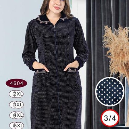 Халат Romeo life (50-56) 4606 navy (деми) Romeo life 4606 navy