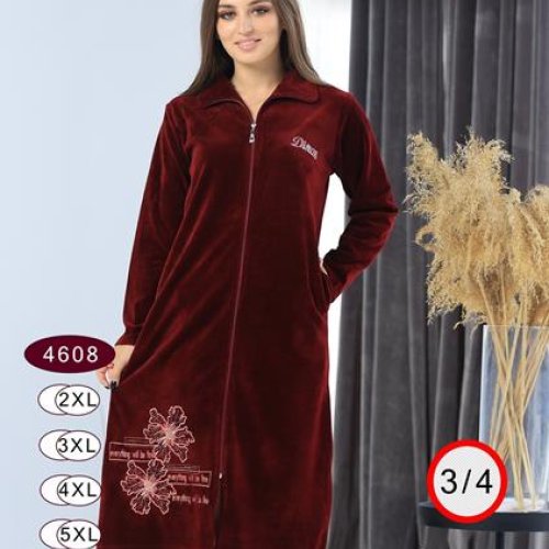 Халат Romeo life (50-56) 4608 wine (деми) Romeo life 4608 wine