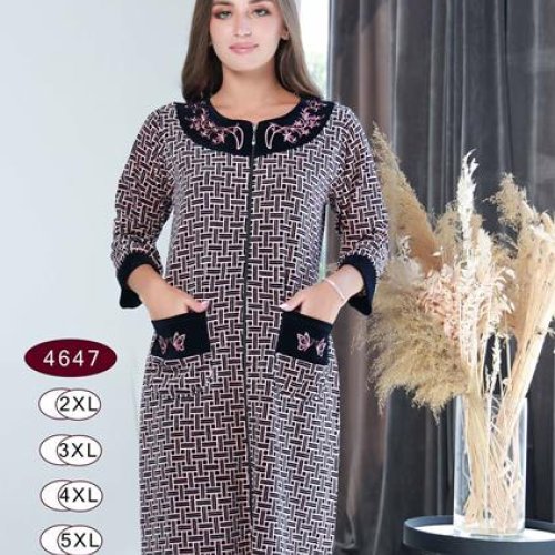 Халат Romeo life (50-56) 4647 navy (деми) Romeo life 4647 navy