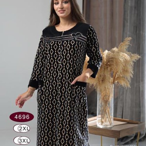 Халат Romeo life (50-56) 4696 navy (деми) Romeo life 4696 navy